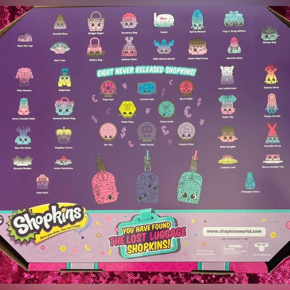 Like New Shopkins Lost Luggage Exclusive Set - Picture 2 of 4